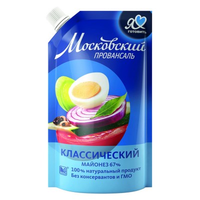 Майонез  МЖК провансаль 390мл 67% 1/20 дой-пак