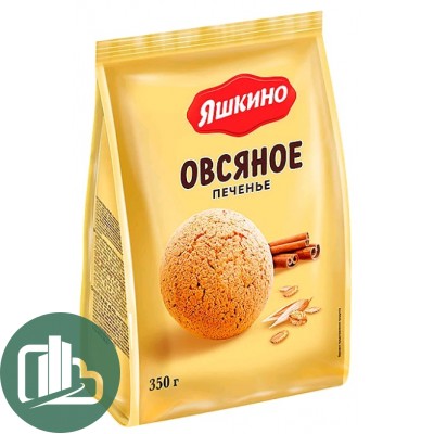 Яшкино Печенье Овсяное 350гр 1/8