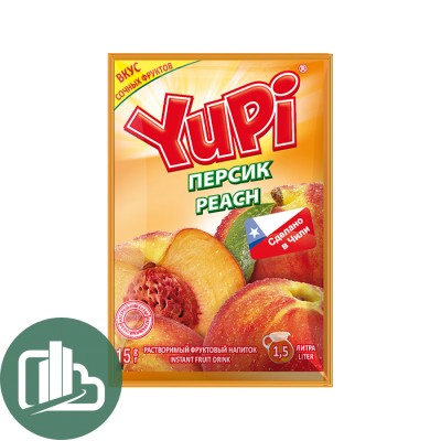 Напиток растворимый YUPI персик 15г 1/24(6) 