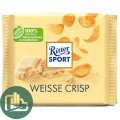 Ритер-спорт 100гр Белый шоколад и кукурузные хлопья Crisp 1/10 62926