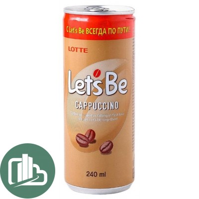 Кофейный напиток ЛЕТСБИ Iet`s be в банках 235мл Cappuccino 1/30