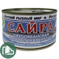 Сайра натуральная тихоокеанских 220гр ключ 1/24