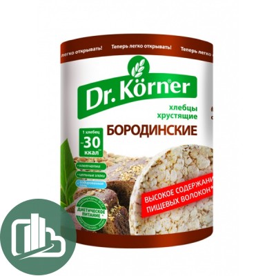 Хлебцы  Dr. Korner бородинские 100гр 1/20