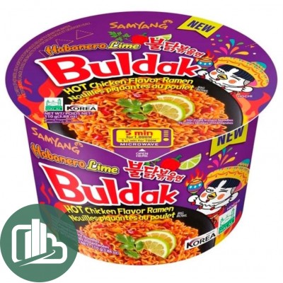 Лапша БП КОРЕЯ SAMYANG BULDAK 110гр ЛОТОК Халапеньо Лайм 1/16