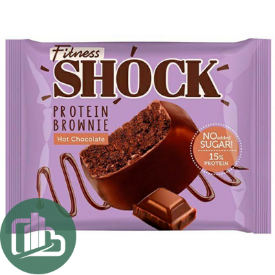 Протеиновый батончик Shok 50гр Брауни Горячий Шоколад 1/10