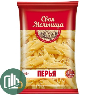 Своя мельница Макароны Перья 400гр 1/20