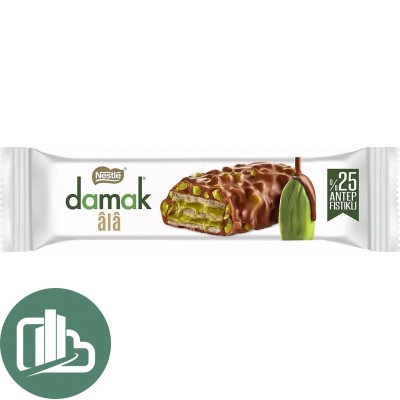 Шоколад Нестле Nestle Damak Батончик с фисташкой 30гр 1/12 ИМПОРТ