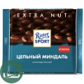 Ритер-спорт 100гр Миндаль Цельный Темный 1/11 7086