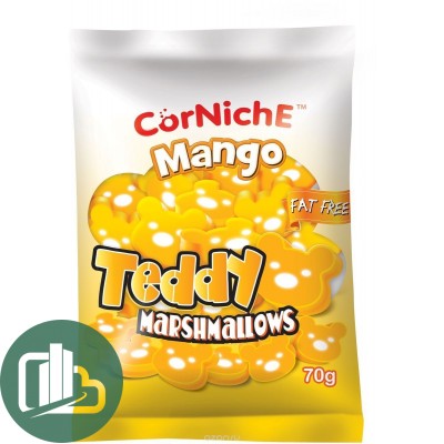 Маршмеллоу зефир  ТЕДДИ манго 70гр 1/24  №8490