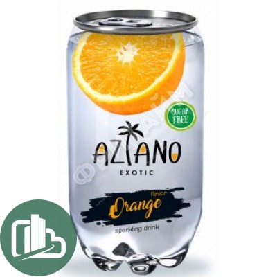 Aziano газ 0,33л 1/12 апельсин 