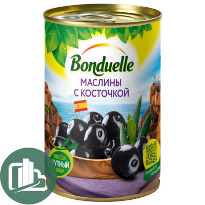 Бондюэль Маслины с/к 300гр 1/12