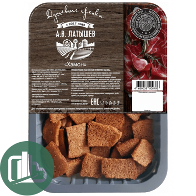 Vian Гренки ЛАТЫШЕВ со вкусом  ХАМОНА 100гр 1/20