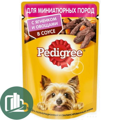 Корм для собак ПЕДИГРИ Ягнёнок и Овощи 85гр 1/24