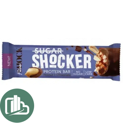 Протеиновый батончик Shok 50гр Арахис Шоколад 1/12