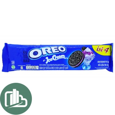 Печенье Oreo 27,6гр черничное мороженое 1/12