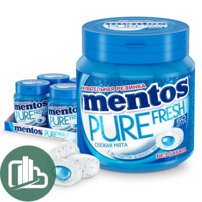 Ментос Pure Fresh Свежая Мята 1/4