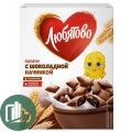 Любятово Готовый Завтрак Подушки с Шоколадной начинкой 220гр 1/8