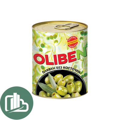 OLIBEN Оливки б/к 290мл ж/б 1/12 МТ006