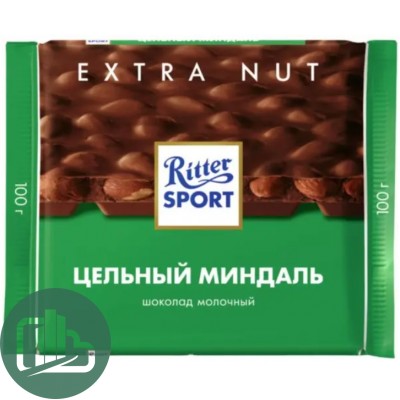 Ритер-спорт 100гр Миндаль Молочный 1/11 7036