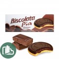 Печенье Biscolata Pia с шоколадной начинкой покр тёмным шоколадом 100гр 1/24 
