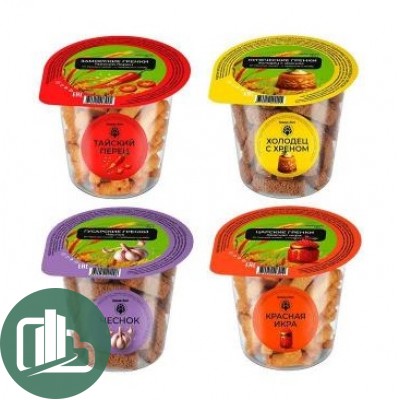 Гренки Традиции и Благо ассорти 130гр 1/16