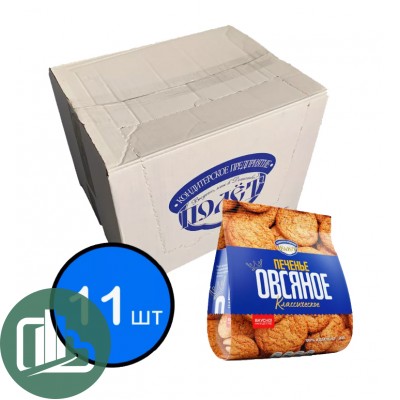 Печенье Овсяное 300гр  1/11 Полёт