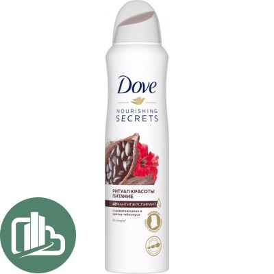 Антиперспирант Dove какао и гибискус 150 мл