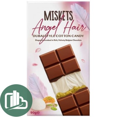 АТВ Шоколад Дубайский 90гр Angel Hair с Фисташково сливочной начинкой 1/6 Мискетс