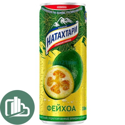 Натахтари лимонад 0,33л ж/б Фейхоа 1/12