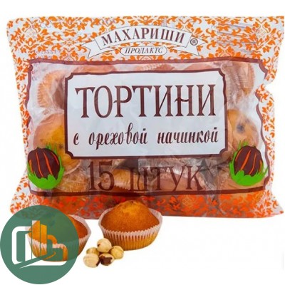 Тортини кекс 500 гр. Ореховая начинка 1/7 Махариши