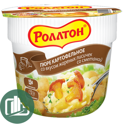 Ролтон Пюре Сметана Грибы с Сухариками 40гр 1/24