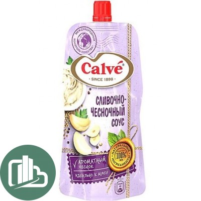 Соус Calve 230гр Сливочно-чесночный 1/8