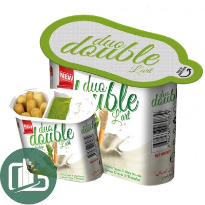 АЗЕРЧАЙ Хлебные палочки с шок. пастой Молочно-Фисташковая 50гр 1/24 DUO DOUBLE L'ART