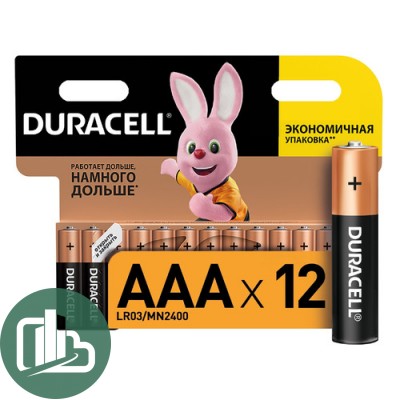 Батарейки пал.Duracell AA 1/12