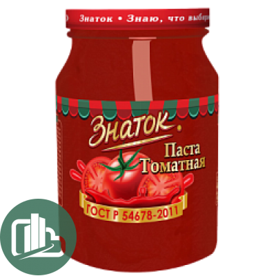 Томатная паста Знаток ст. 280гр 1/10