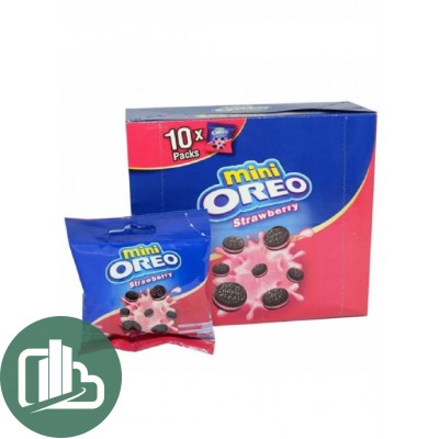 Печенье Oreo с клубничным кремом 20,4гр 1/10 (60)