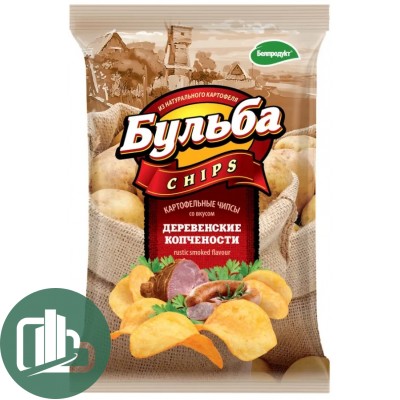 Бульба Чипсы 75гр Деревенские копчености 1/25