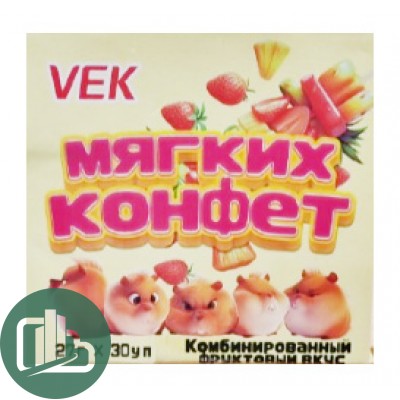 КАНДИ МАСТЕР Жевательная конфета 27гр МЯГКИХ КОНФЕТ VEK 1/30(9)