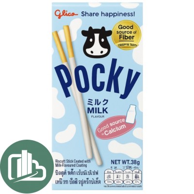 Шоколадные палочки Pocky 39гр Milk молоко 1/10