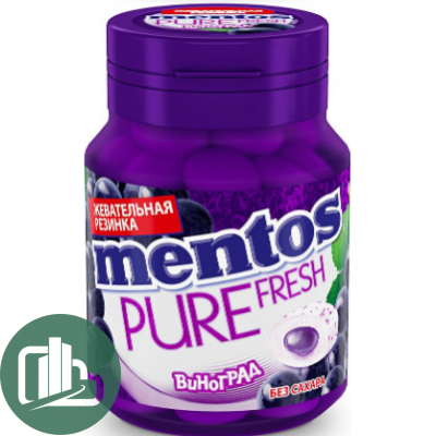 Ментос Pure 54гр Fresh Виноград 1/6