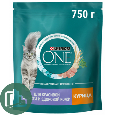 Корм для кошек ONE 750гр