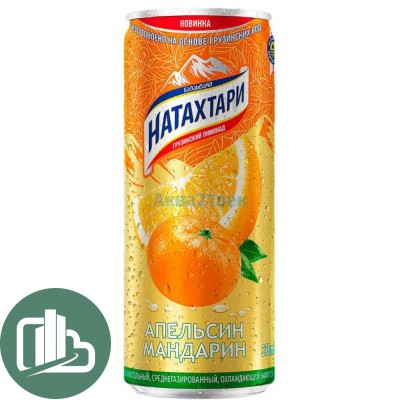 Натахтари лимонад 0,33л ж/б Апельсин 1/12