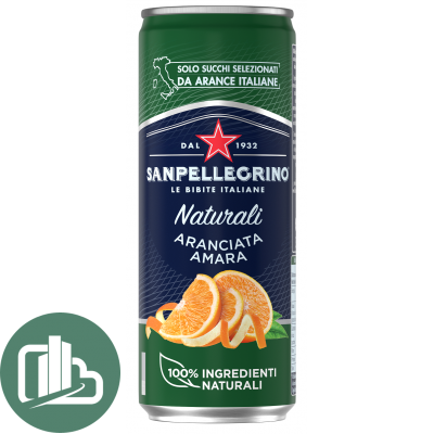 Напиток SANPELLEGRINO ARANCIATA AMARA 330мл 1/24