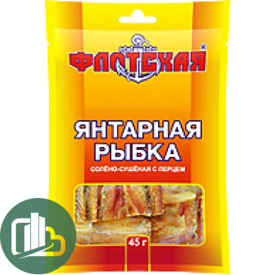 ФЛОТСКАЯ Янтарная рыбка 45гр с перцем 1/35