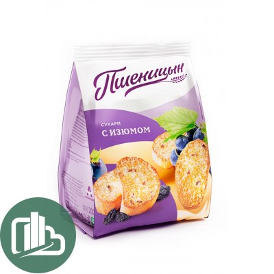 Тимоша Сухари 200гр ПШЕНИЦЫН Изюм Люкс 1/10