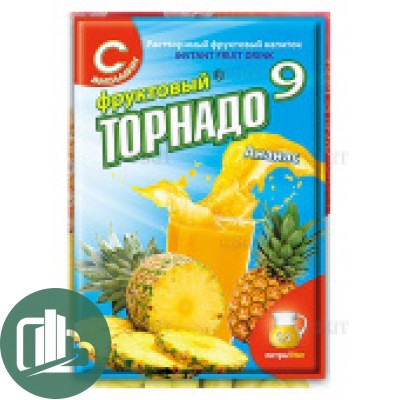 ВК Растворимый напиток 9гр Фруктовый ТОРНАДО Ассорти 1/24 (12)