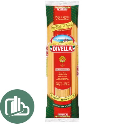 Divella спагетти ристоранте бронза 500гр 1/24 N8BZ
