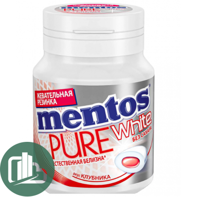 Ментос Pure 54гр White Клубника 1/6