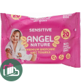 Влажные салфетки ANGEL Сенситиве 20шт (48) Розовый