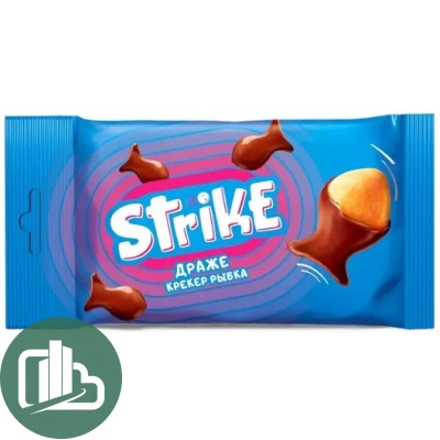 Яшкино STRIKE 40гр Драже Крекер Рыбка в глазури 1/16 (12)